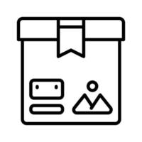 Box-Symbol für Ihre Website, Ihr Handy, Ihre Präsentation und Ihr Logo-Design. vektor