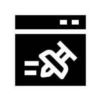 Push-Pin-Symbol für Ihre Website, Ihr Handy, Ihre Präsentation und Ihr Logo-Design. vektor