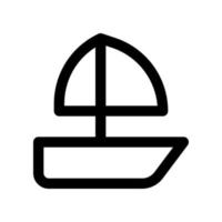 Segelboot Symbol zum Ihre Webseite Design, Logo, Anwendung, ui. vektor