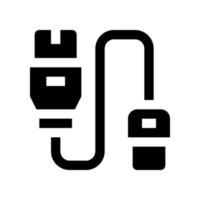 Kabel USB Symbol zum Ihre Webseite, Handy, Mobiltelefon, Präsentation, und Logo Design. vektor