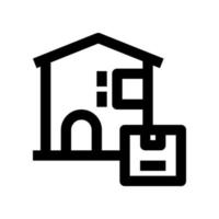 Zuhause Lieferung Symbol zum Ihre Webseite, Handy, Mobiltelefon, Präsentation, und Logo Design. vektor