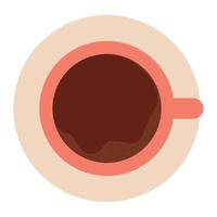 Kaffee Draufsicht vektor