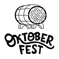 oktoberfest text illustration vektor