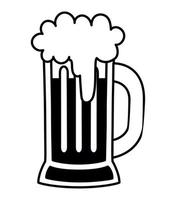 schaumig Bier Symbol vektor