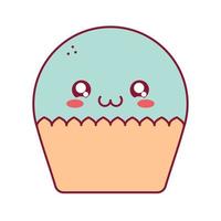 Blau Cupcake Design vektor