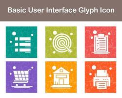 grundläggande användare gränssnitt vektor ikon uppsättning