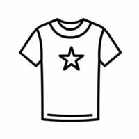 t-shirt ikon illustration. stock vektor. vektor