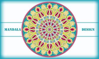 ethnisch Ornament Design. Motiv Mandala Vektor Design.