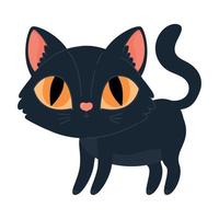 Halloween schwarz Katze Illustration vektor