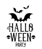 Halloween Party Beschriftung vektor