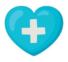 Blau Medizin Herz vektor