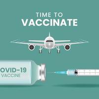 Hintergrund des Coronavirus-Impfstoffvektors vektor
