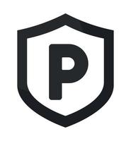 Parkplatz Schild Design vektor