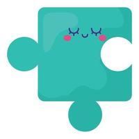 kawaii Puzzle Design vektor