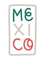 mexico text illustration vektor