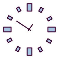 süß Uhr Symbol vektor