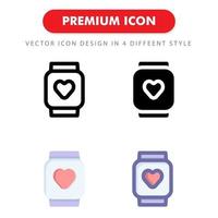Smartwatch Icon Pack isoliert auf weißem Hintergrund. für Ihr Website-Design, Logo, App, UI. Vektorgrafiken Illustration und bearbeitbarer Strich. eps 10. vektor