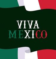Karte von Viva Mexiko vektor