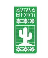 Mexikaner Girlande mit Kaktus vektor