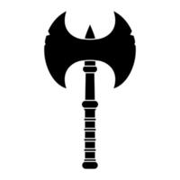 yxa vektor ikon. poleaxe illustration tecken. vapen symbol eller logotyp.