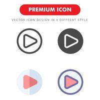 spielen Icon Pack isoliert auf weißem Hintergrund. für Ihr Website-Design, Logo, App, UI. Vektorgrafiken Illustration und bearbeitbarer Strich. eps 10. vektor