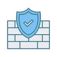 Firewall-Vektor-Symbol vektor