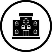 Krankenhaus einzigartig Vektor Symbol