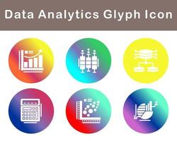 Daten Analytik Vektor Symbol einstellen