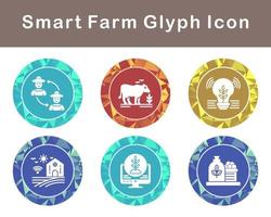 Clever Bauernhof Vektor Symbol einstellen