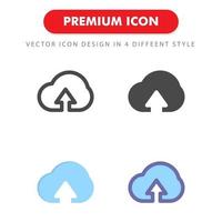 Upload Icon Pack isoliert auf weißem Hintergrund. für Ihr Website-Design, Logo, App, UI. Vektorgrafiken Illustration und bearbeitbarer Strich. eps 10. vektor