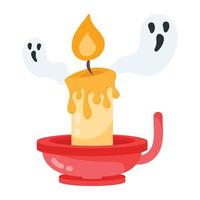modisch Halloween Kerze vektor