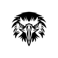 ein schwarz und Weiß Adler Logo im Vektor form.