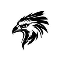 en logotyp av ett Örn i svart och vit vektor konst.
