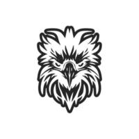 ein Logo von ein Adler im schwarz und Weiß mit ein Vektor Design.