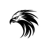 ein schwarz und Weiß Logo mit ein Adler. vektor