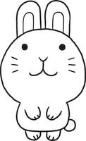 kanin djur- tecknad serie klotter söt anime färg sida söt illustration teckning klämma konst karaktär chibi manga komisk vektor