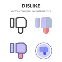 Ich mag kein Icon Pack in verschiedenen Stilen vektor