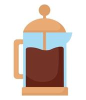 Kaffee French Press vektor