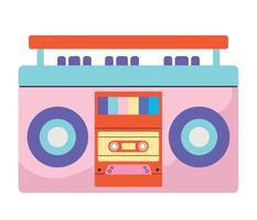 90er Jahre Boombox Design vektor