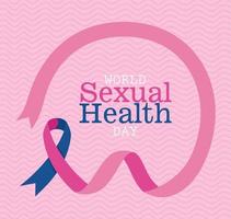 Tageskarte der sexuellen Gesundheit vektor