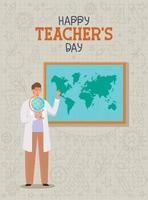 Happy Teachers Day Karte vektor