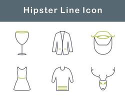 Hipster Vektor Symbol einstellen