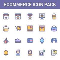 E-Commerce-Symbolpaket lokalisiert auf weißem Hintergrund. für Ihr Website-Design, Logo, App, UI. Vektorgrafiken Illustration und bearbeitbarer Strich. eps 10. vektor