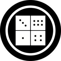Domino-Spiel-Vektor-Symbol vektor