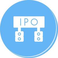 ipo einzigartig Vektor Symbol