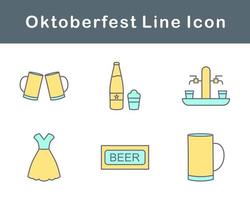 oktoberfest vektor ikon uppsättning