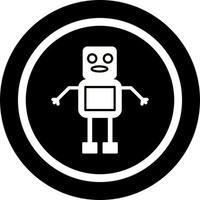 einzigartiges Roboter-Vektorsymbol vektor