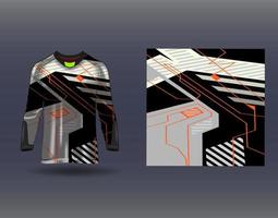 T-Shirt Sportdesign für Renntrikot Radsport Fußballspiele vektor