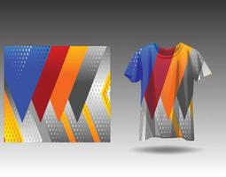 T-Shirt Sportdesign für Renntrikot Radsport Fußballspiele vektor