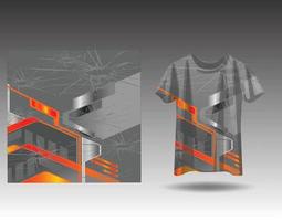 tshirt sporter design för tävlings jersey cykling fotboll gaming vektor